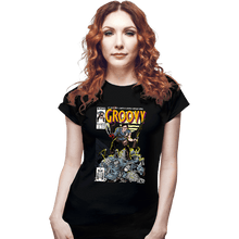 Load image into Gallery viewer, Secret_Shirts Fitted Shirts, Woman / Small / Black Groovy Comics

