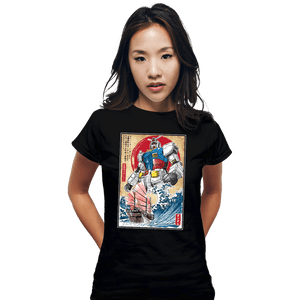 Daily_Deal_Shirts Fitted Shirts, Woman / Small / Black RX-78-2 Gundam in Japan
