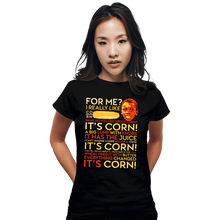Load image into Gallery viewer, Daily_Deal_Shirts Fitted Shirts, Woman / Small / Black A Corntastic Day!
