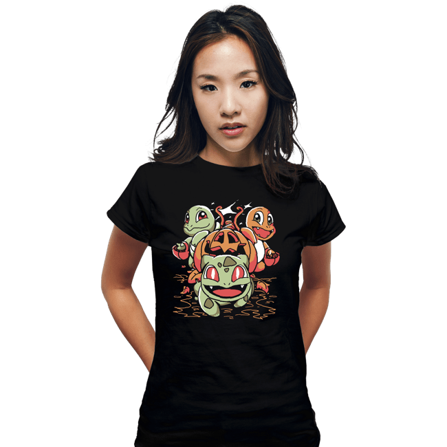 Shirts Fitted Shirts, Woman / Small / Black Spooky Squad