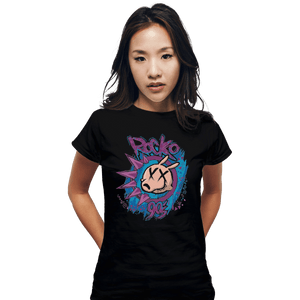 Shirts Fitted Shirts, Woman / Small / Black Rocko 90s