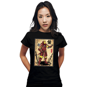 Daily_Deal_Shirts Fitted Shirts, Woman / Small / Black Iron Samurai
