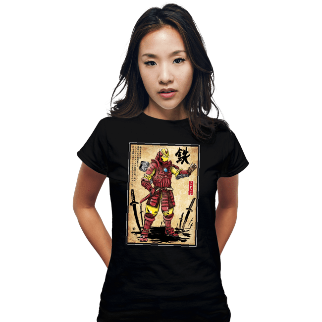 Daily_Deal_Shirts Fitted Shirts, Woman / Small / Black Iron Samurai