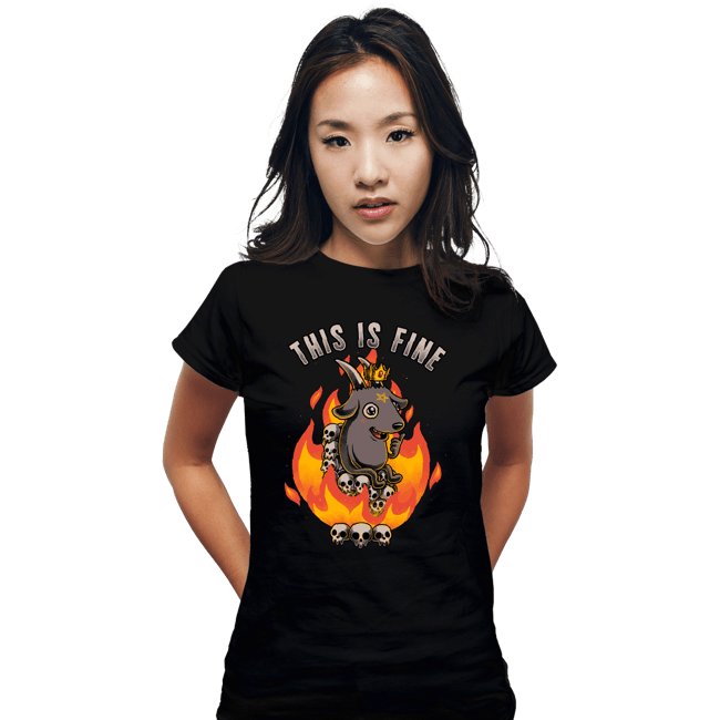 Secret_Shirts Fitted Shirts, Woman / Small / Black Demonically Fine