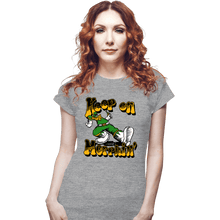 Load image into Gallery viewer, Daily_Deal_Shirts Fitted Shirts, Woman / Small / Sports Grey Keep On Morphin&#39;
