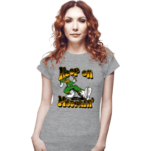 Daily_Deal_Shirts Fitted Shirts, Woman / Small / Sports Grey Keep On Morphin'