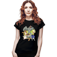 Load image into Gallery viewer, Daily_Deal_Shirts Fitted Shirts, Woman / Small / Black Vintage Monster Rancher
