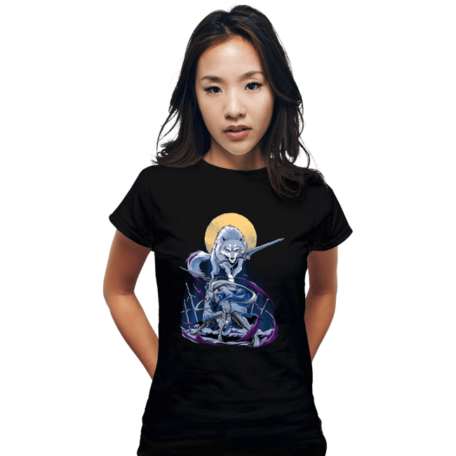 Daily_Deal_Shirts Fitted Shirts, Woman / Small / Black Artorias And Sif
