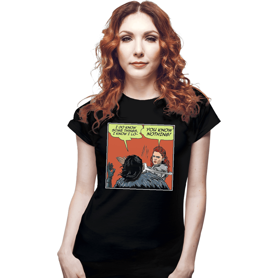 Shirts Fitted Shirts, Woman / Small / Black I Do Know Some Things
