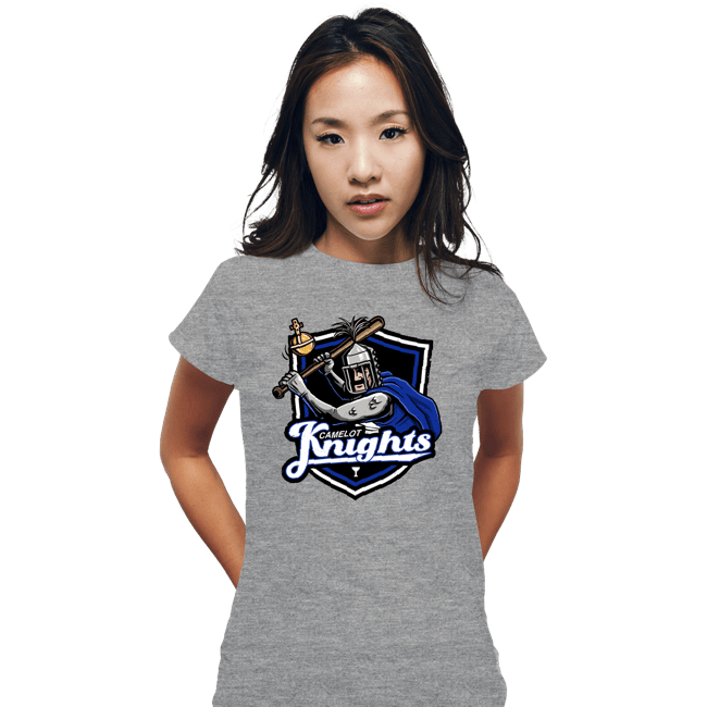 Daily_Deal_Shirts Fitted Shirts, Woman / Small / Sports Grey Go Knights