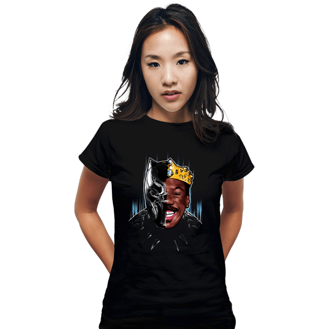 Shirts Fitted Shirts, Woman / Small / Black Black Panther Of Zamunda