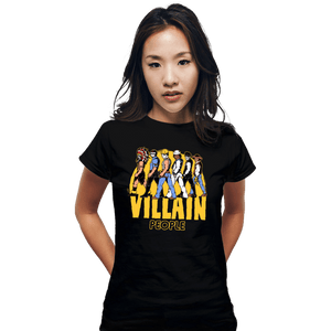 Daily_Deal_Shirts Fitted Shirts, Woman / Small / Black The Villain People