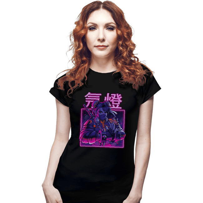 Shirts Fitted Shirts, Woman / Small / Black Neon Spring