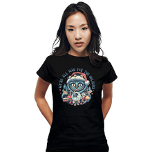 Load image into Gallery viewer, Secret_Shirts Fitted Shirts, Woman / Small / Black Christmas Cat
