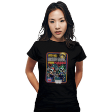 Load image into Gallery viewer, Shirts Fitted Shirts, Woman / Small / Black Neon Mario
