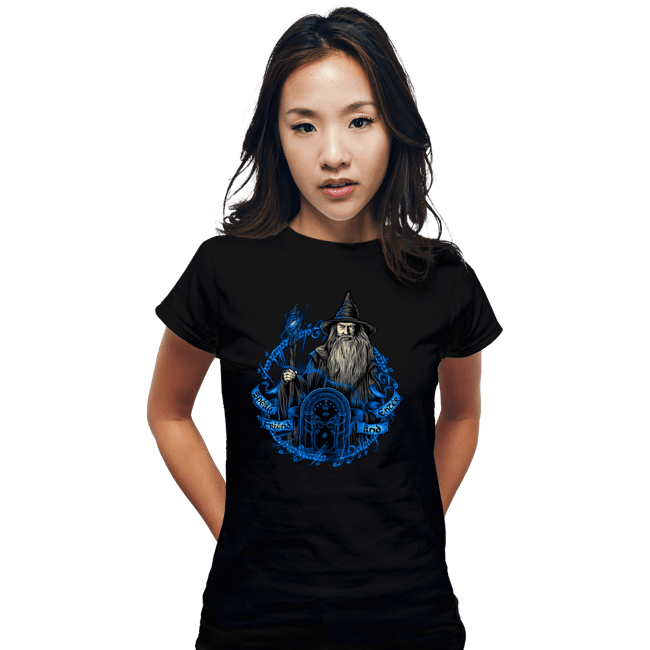 Daily_Deal_Shirts Fitted Shirts, Woman / Small / Black The Gray Wizard