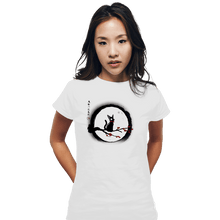 Load image into Gallery viewer, Shirts Fitted Shirts, Woman / Small / White Jiji Under The Moon

