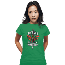Load image into Gallery viewer, Shirts Fitted Shirts, Woman / Small / Irish Green Hyrule Warriors
