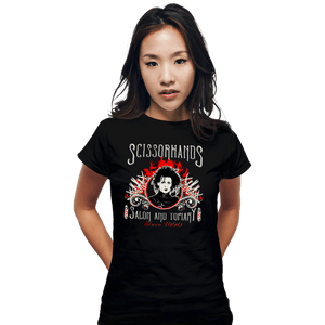 Secret_Shirts Fitted Shirts, Woman / Small / Black Scissorhands