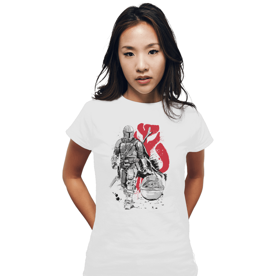 Shirts Fitted Shirts, Woman / Small / White Lone Hunter And Cub