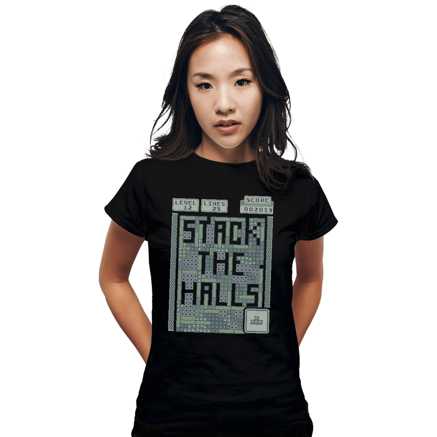 Shirts Fitted Shirts, Woman / Small / Black Stack The Halls