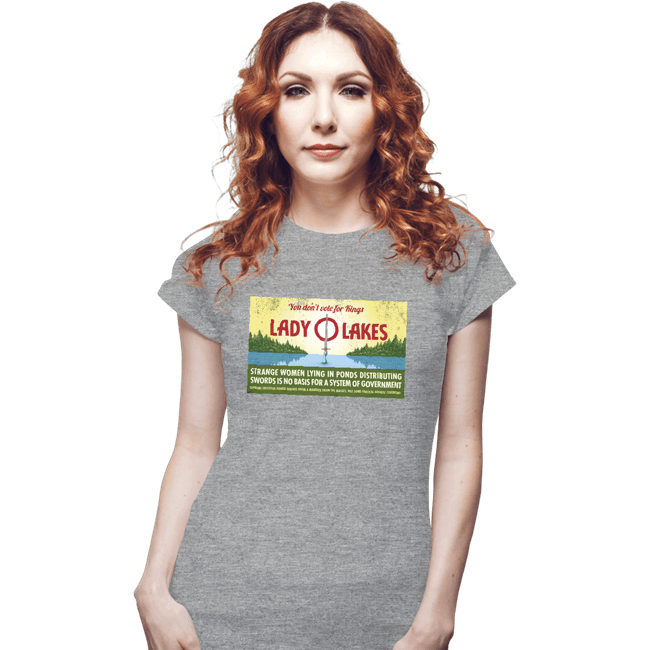 Daily_Deal_Shirts Fitted Shirts, Woman / Small / Sports Grey Lady O Lakes Butter