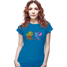 Load image into Gallery viewer, Shirts Fitted Shirts, Woman / Small / Sapphire Kawaii Babies
