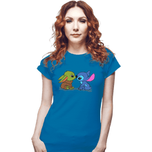 Load image into Gallery viewer, Shirts Fitted Shirts, Woman / Small / Sapphire Kawaii Babies
