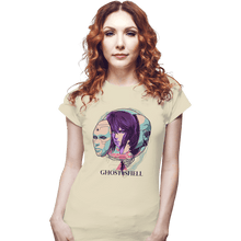 Load image into Gallery viewer, Daily_Deal_Shirts Fitted Shirts, Woman / Small / White Ghost In The Shell
