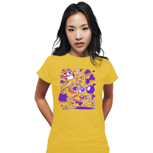 Daily_Deal_Shirts Fitted Shirts, Woman / Small / White A Woof And A Purr