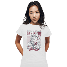 Load image into Gallery viewer, Shirts Fitted Shirts, Woman / Small / White Meow D Luffy

