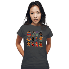 Load image into Gallery viewer, Daily_Deal_Shirts Fitted Shirts, Woman / Small / Charcoal Gingerbread Heroes and Villains
