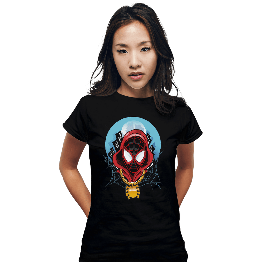 Shirts Fitted Shirts, Woman / Small / Black Spider Chain