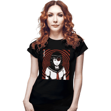 Load image into Gallery viewer, Shirts Fitted Shirts, Woman / Small / Black Deadly Pattern
