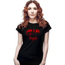 Load image into Gallery viewer, Shirts Fitted Shirts, Woman / Small / Black Mandy Metal

