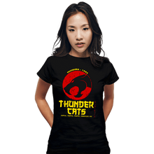 Load image into Gallery viewer, Daily_Deal_Shirts Fitted Shirts, Woman / Small / Black Thundercats Japan
