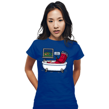 Load image into Gallery viewer, Daily_Deal_Shirts Fitted Shirts, Woman / Small / Royal Blue Piece On The Way
