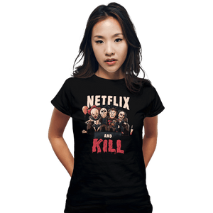Shirts Fitted Shirts, Woman / Small / Black Netflix And Kill