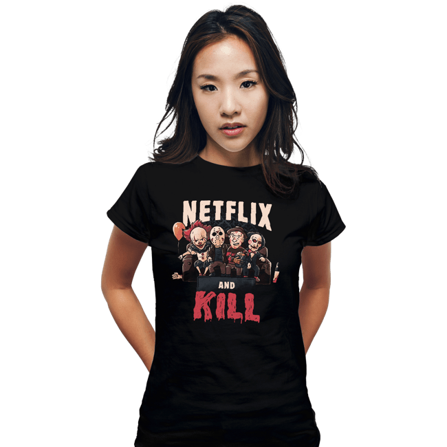 Shirts Fitted Shirts, Woman / Small / Black Netflix And Kill