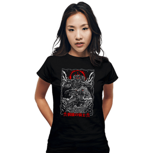 Daily_Deal_Shirts Fitted Shirts, Woman / Small / Black The Quest Of Skull Knight