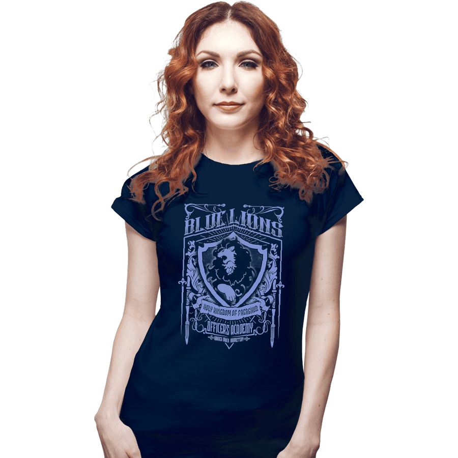 Shirts Fitted Shirts, Woman / Small / Navy Blue Lions Officers Academy