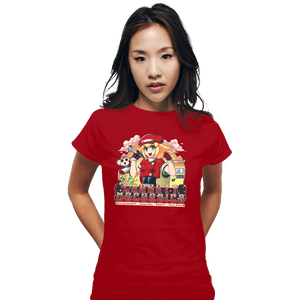 Shirts Fitted Shirts, Woman / Small / Red Casket Mechanics