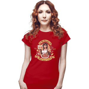 Shirts Fitted Shirts, Woman / Small / Red 7th Heaven Bar And Grill