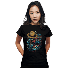 Load image into Gallery viewer, Shirts Fitted Shirts, Woman / Small / Black Colorful Pirate

