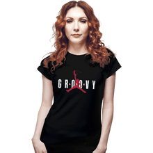 Load image into Gallery viewer, Shirts Fitted Shirts, Woman / Small / Black Ash Groovy
