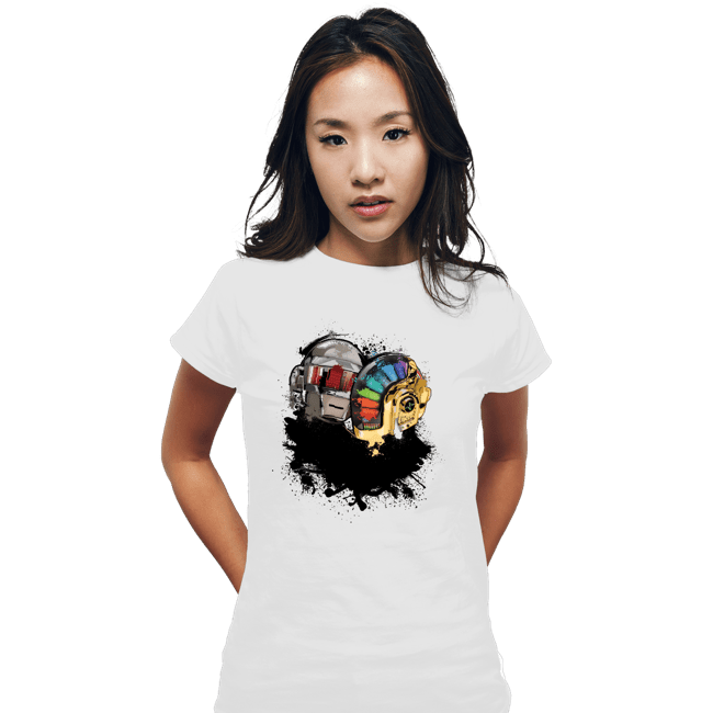 Secret_Shirts Fitted Shirts, Woman / Small / White The Robot Touch