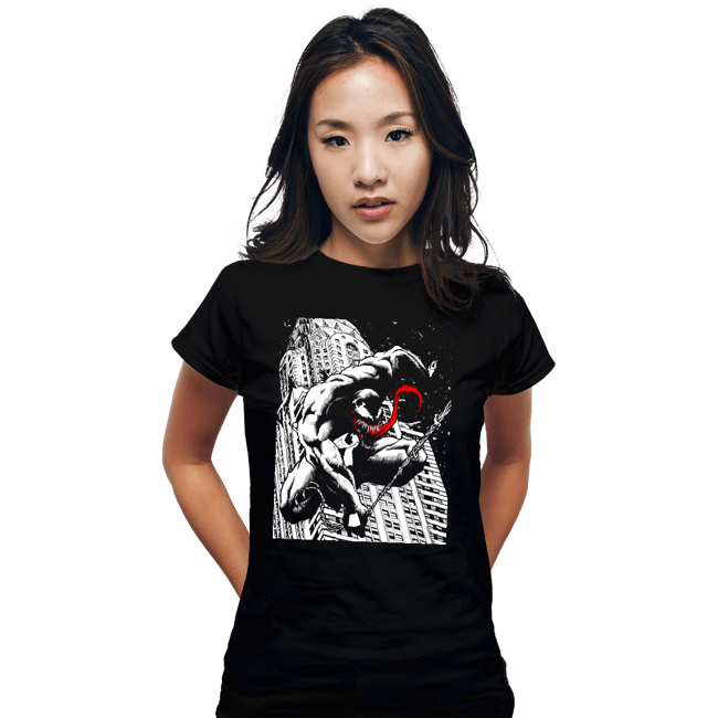 Daily_Deal_Shirts Fitted Shirts, Woman / Small / Black New York Venom