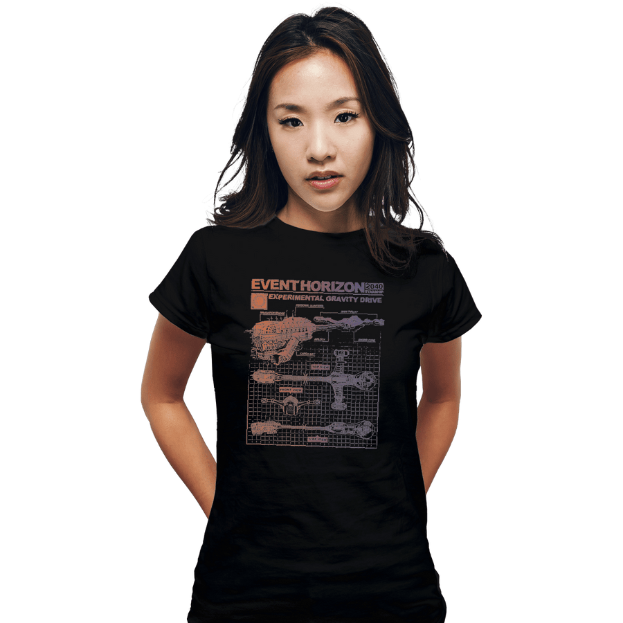 Shirts Fitted Shirts, Woman / Small / Black Event Horizon Specs