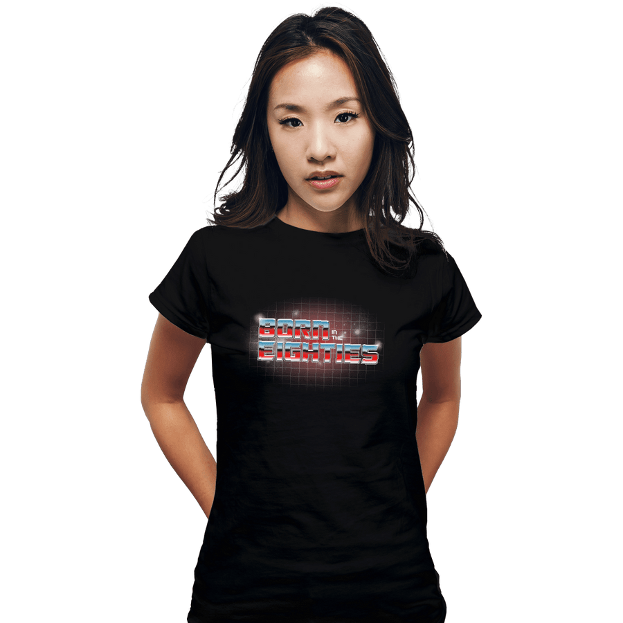 Shirts Fitted Shirts, Woman / Small / Black Born In The Eighties