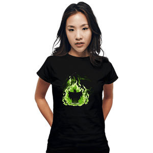 Daily_Deal_Shirts Fitted Shirts, Woman / Small / Black Book Dragon